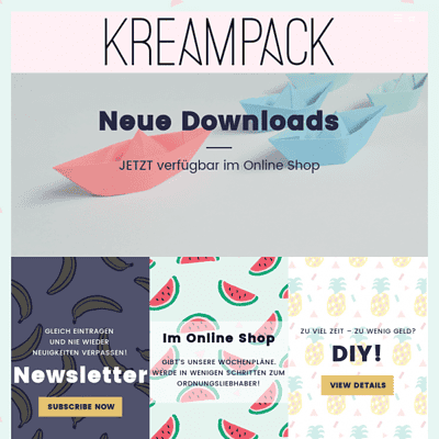 KREAMPACK - DIY, Planung, Ordnung & Leben
