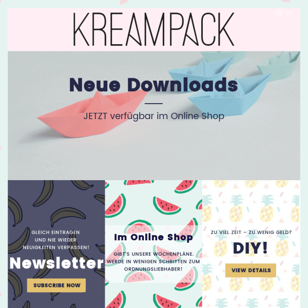 KREAMPACK – DIY, Planung, Ordnung & Leben