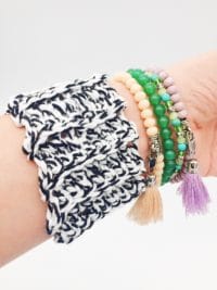 DIY - Armband aus Biobaumwolle selbst häkeln