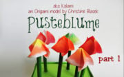 Pusteblume - ein Origami Windspiel