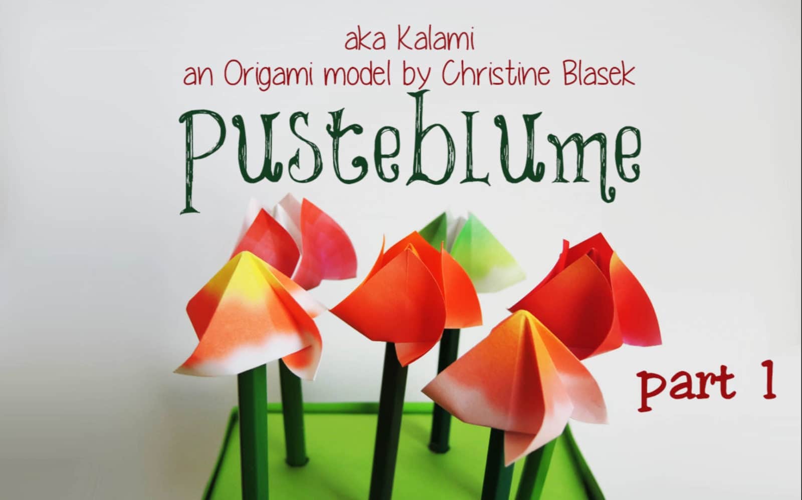 Pusteblume – ein Origami Windspiel