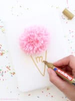DIY Eis-Pompoms Verpackung