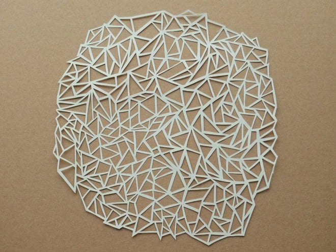 Papercuts: Geometrische Papierdeckchen