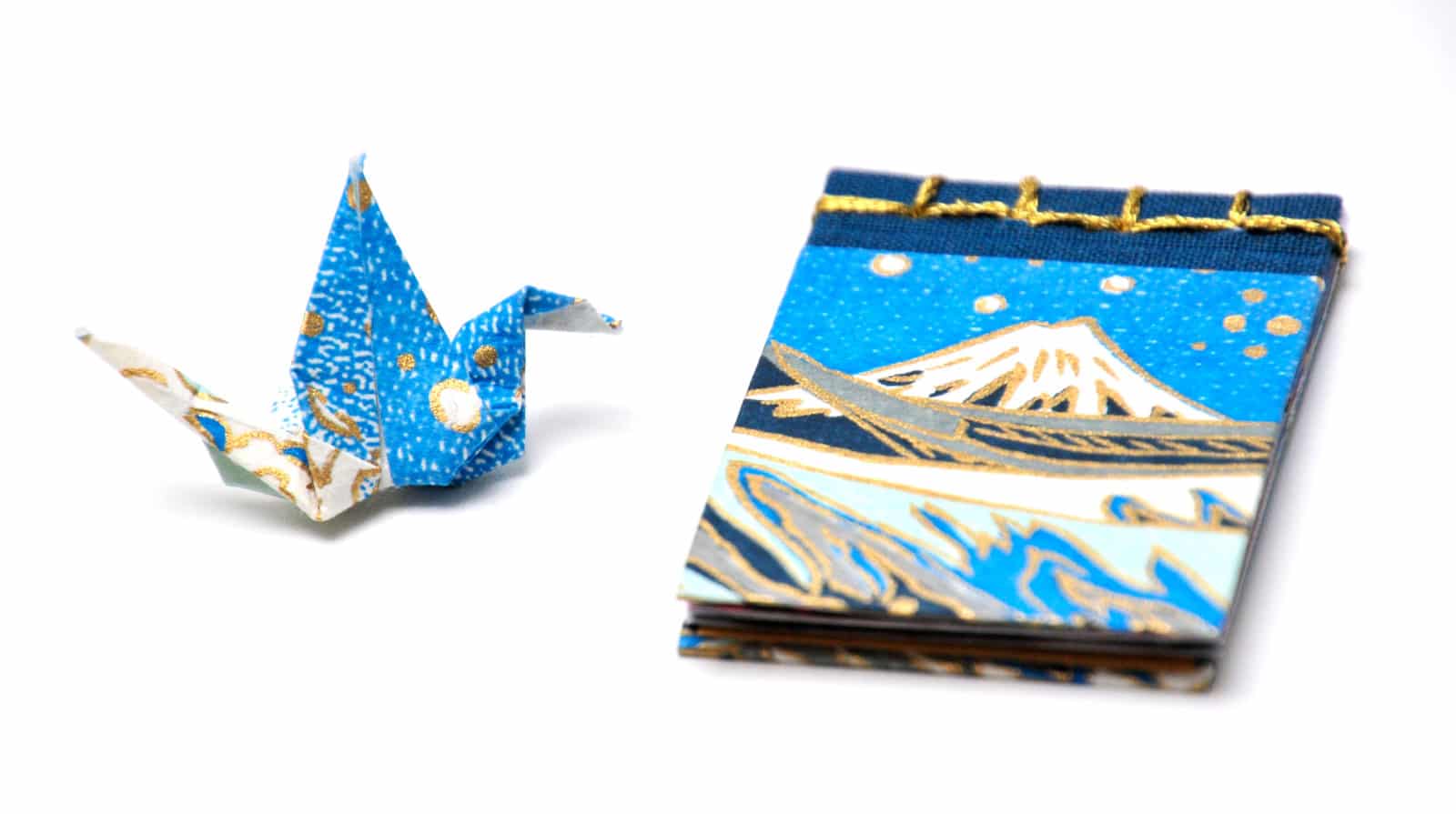 Origami Mini Bücher und Kraniche