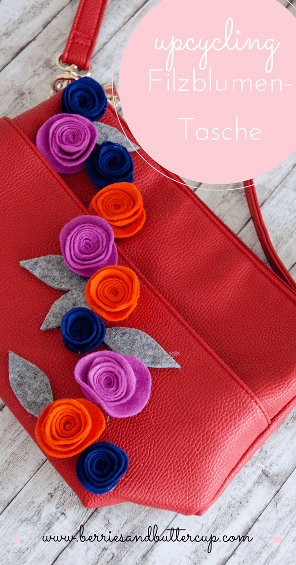 DIY: Tasche mit Filzblumen aufhübschen