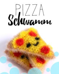Pizza Schwamm häkeln mit Creative Bubble