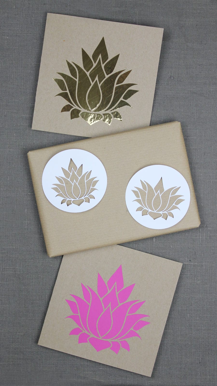Lotusblüten [Plotter-Freebie]