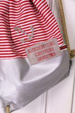 Näh-Anleitung: Maritimen Rucksack mit Kunstleder nähen