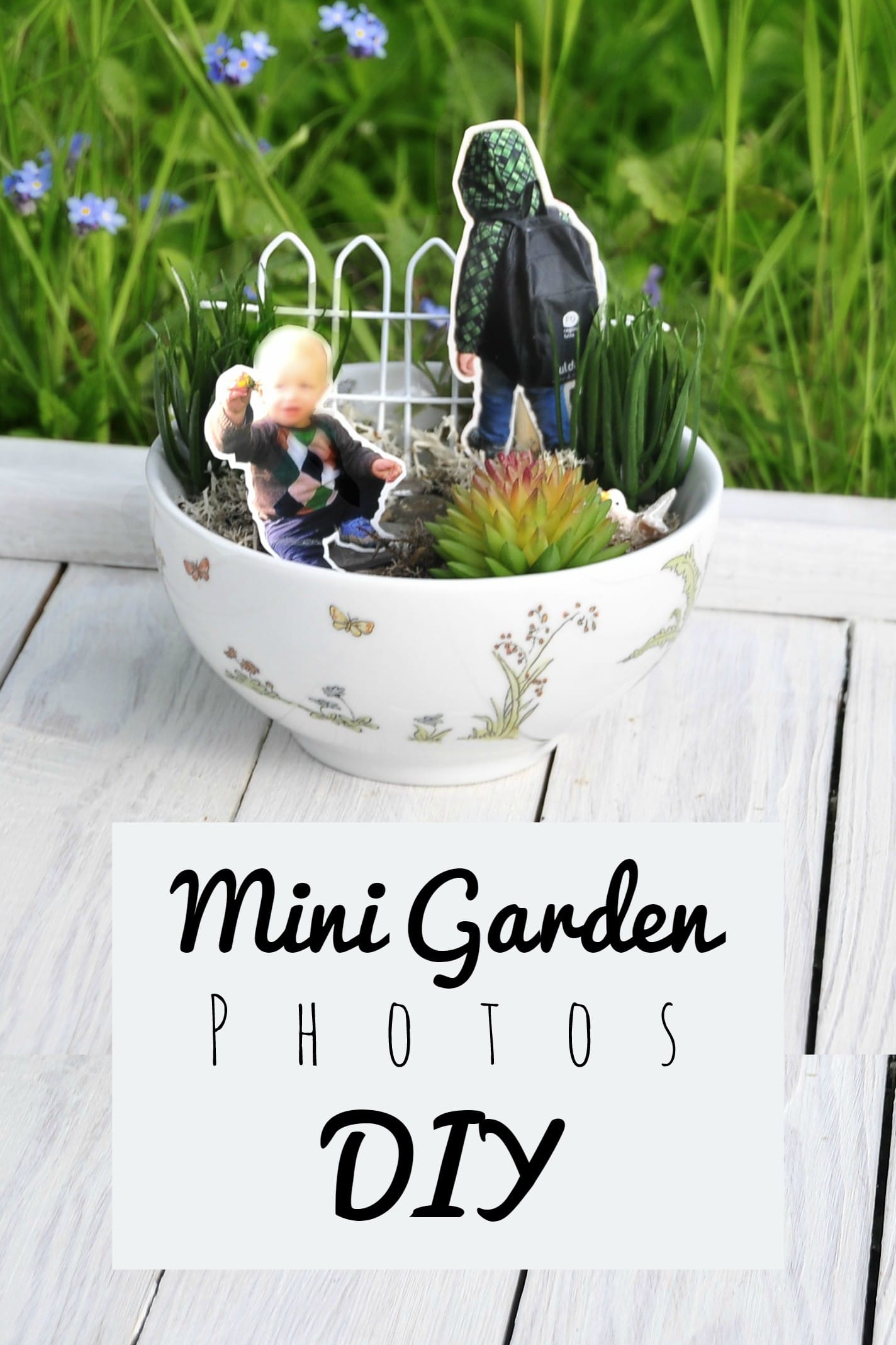 Minigarten mit Familie
