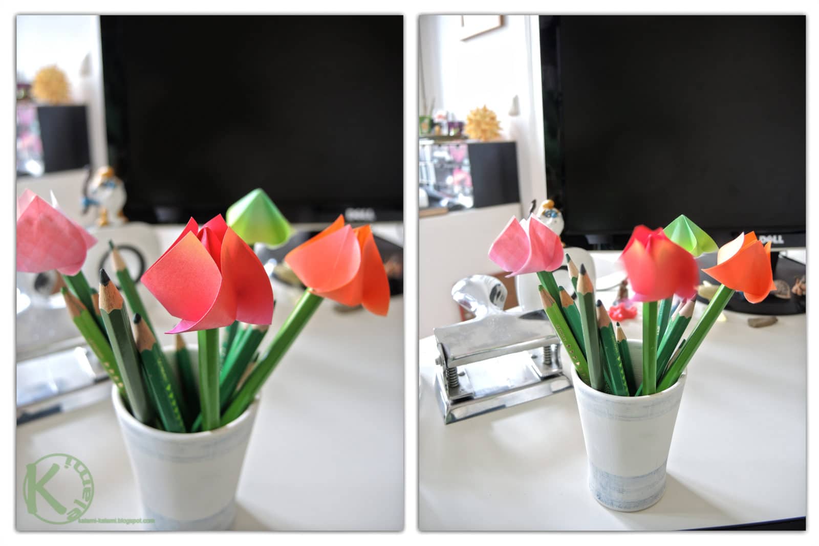 Pusteblume – ein Origami Windspiel