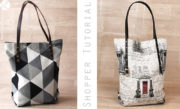 Schlichter Shopper mit Lederhenkel