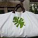 Shopper mit Monstera-Applikation