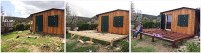 Eine Terrasse aus Holz - manchmal gerät der Hobbygärtner an seine Grenzen