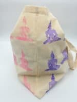 Stofftaschen mit Moosgummi Stempel selbst bedrucken