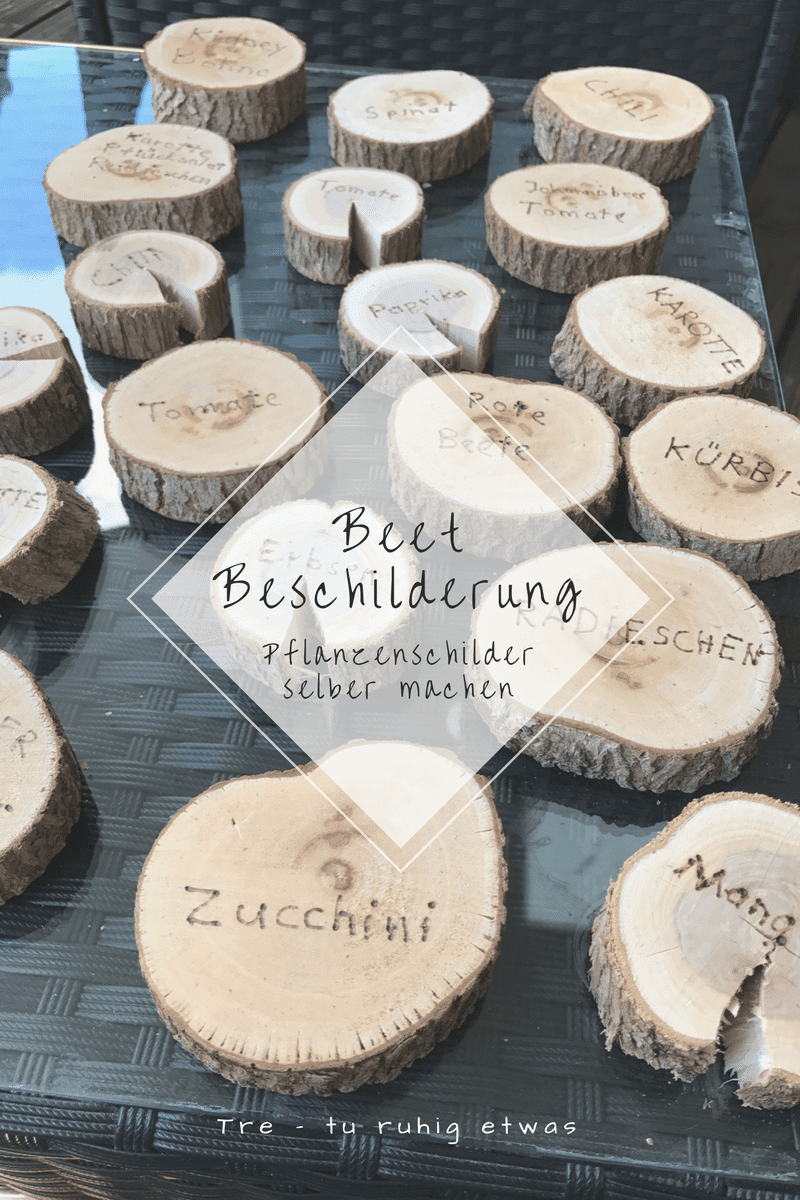 Beet Beschilderung / Pflanzenschilder selber machen