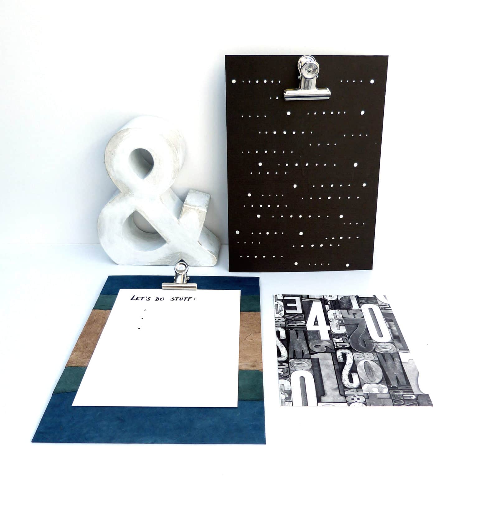 Clipboard zum Aufstellen