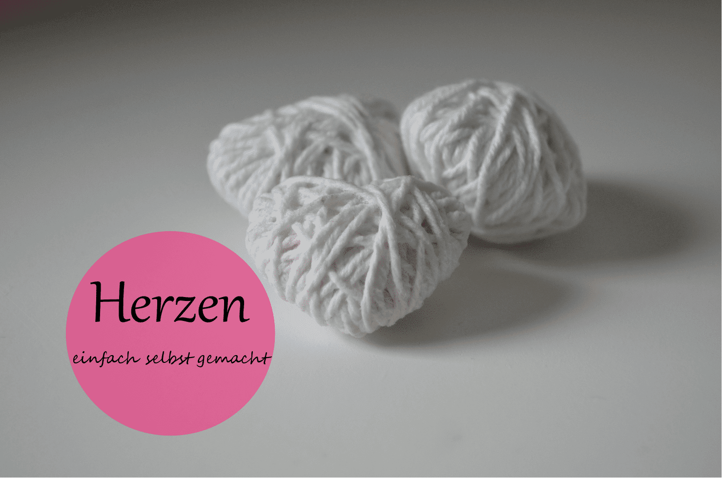 Herzen selber machen aus Wollresten