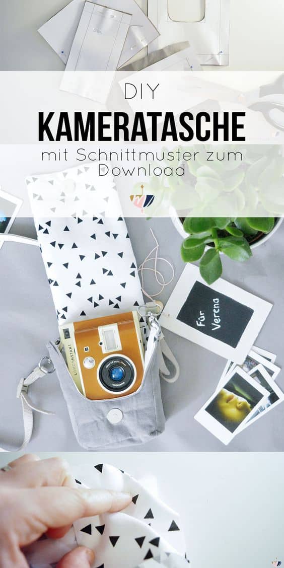 DIY Kameratasche nähen für die LOMO Sofortbildkamera