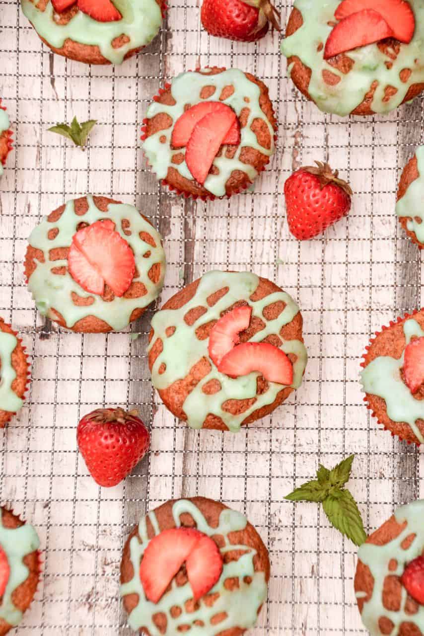 Erdbeer-Muffins mit Zimt