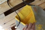 Stempeln mit Sellerie – Taschen-Upcycling