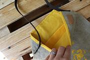 Stempeln mit Sellerie – Taschen-Upcycling
