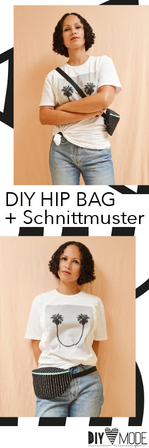 Hip Bag nähen mit Schnittmuster und Video-Anleitung