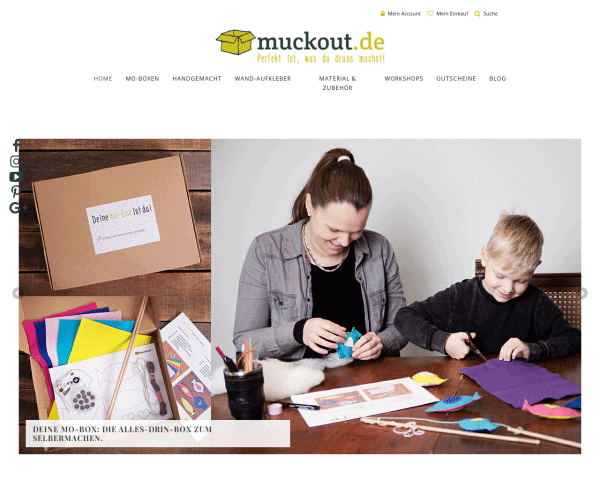 Startseite - muckout & zusammen selbermachen! Dein DIY-Onlineshop