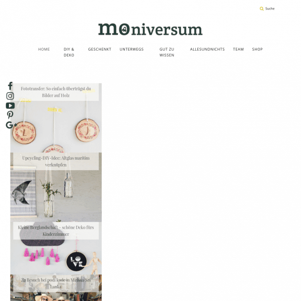 mo-niversum – muckout & zusammen selbermachen! Dein DIY-Onlineshop