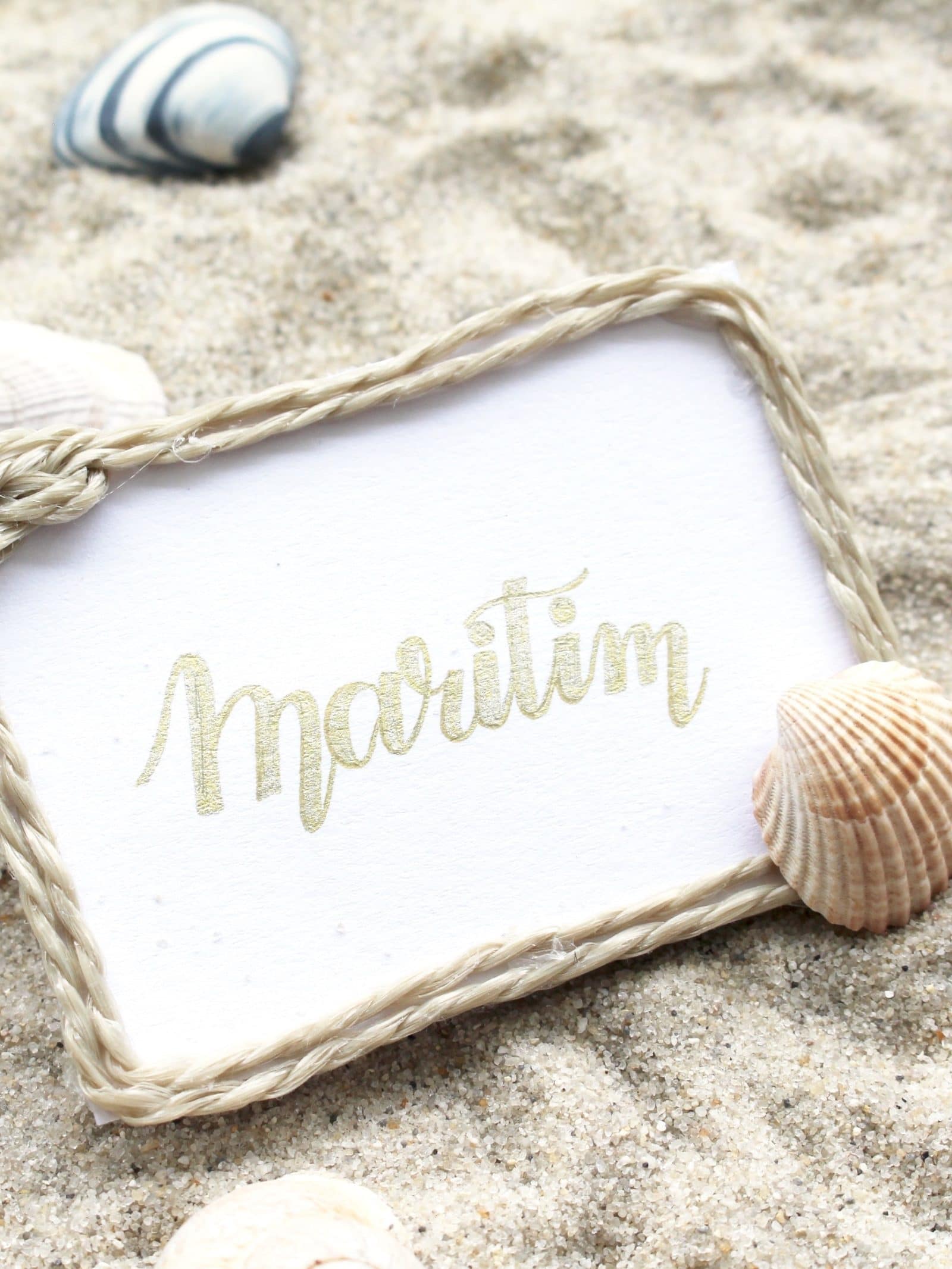 DIY Namensschild im Maritim-Style