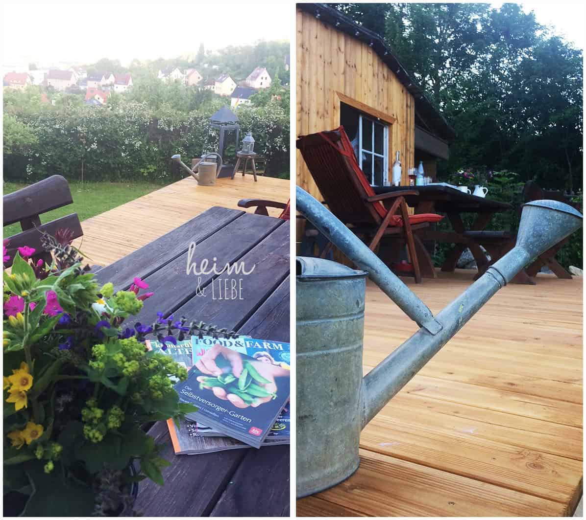 Wir bauen eine Terrasse aus Holz