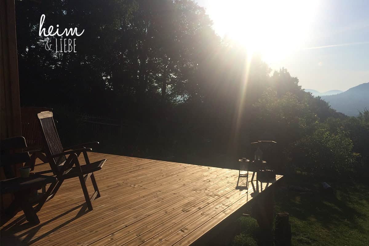 Wir bauen eine Terrasse aus Holz