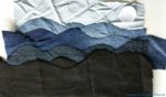 Art Quilt „Denim Stormy Sea“