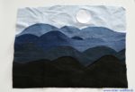 Art Quilt „Denim Stormy Sea“