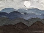 Art Quilt „Denim Stormy Sea“