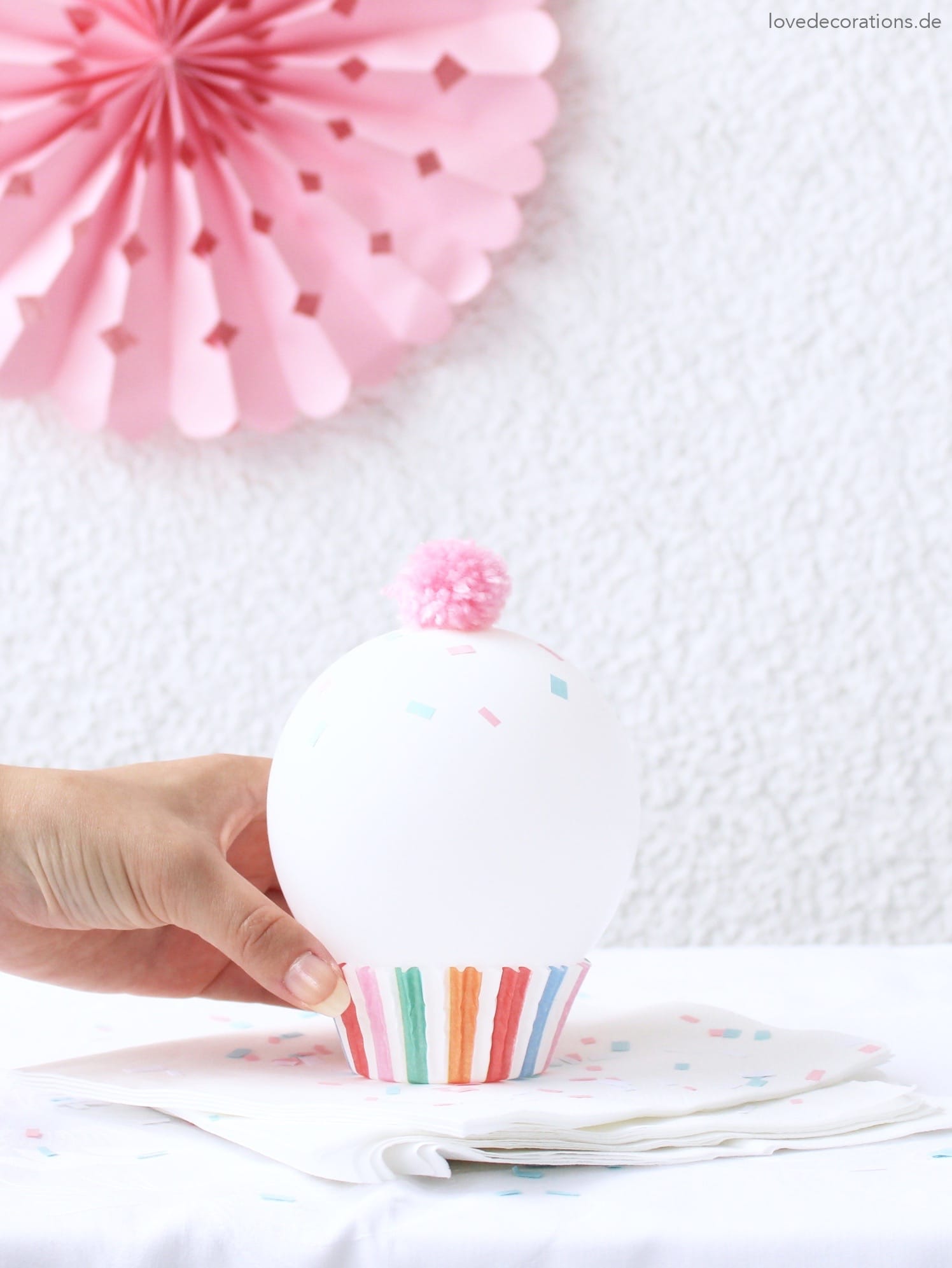 DIY Luftballon Cupcakes