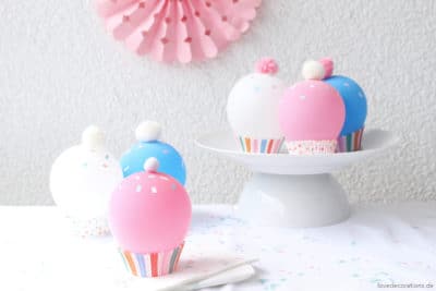 DIY Luftballon Cupcakes