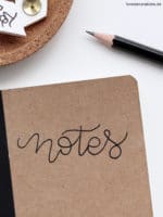 DIY Notizbücher mit Lettering-Cover