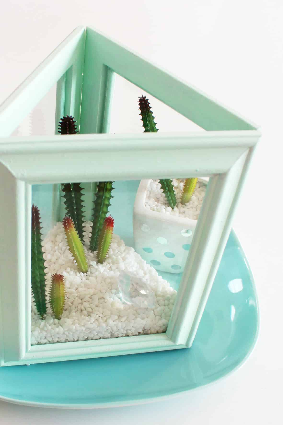 DIY TERRARIUM BASTELN AUS BILDERRAHMEN
