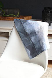 Batikservietten mit Pflanzenbanderole