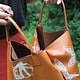 DIY Leder-Shopper mit Schmetterlingsdruck