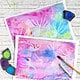 Wunderbare Pusteblumen mit Wasserfarben malen