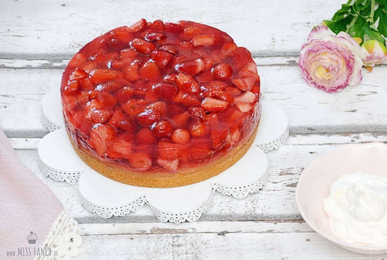 Erdbeerkuchen mit Kokos