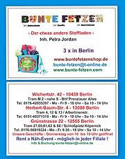 Bunte Stoffe, Kurzwaren und kreative Bastelmaterialien bei HANDMADE Kultur in Berlin, vielfältiges Angebot für Näh- und Bastelprojekte, handgemachte Produkte, Nähzubehör, Kurzwaren.