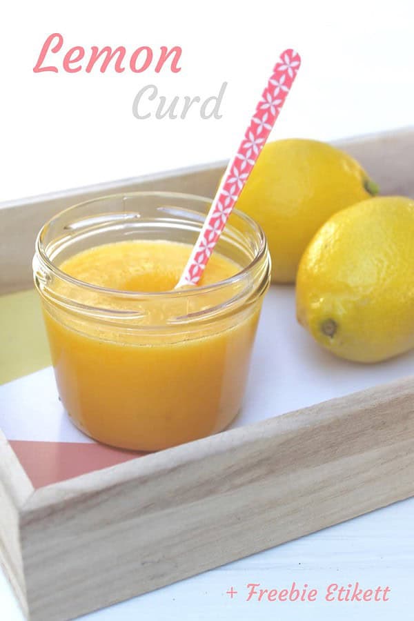 Sommer im Glas: Lemon Curd mit Etikett-Freebie