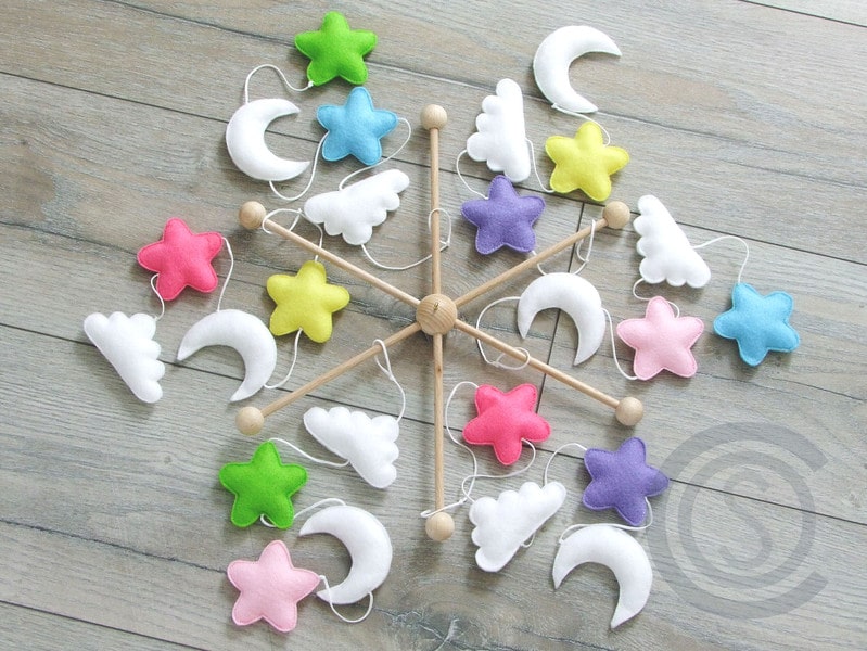 Mobile für Babybett, Babymobile, Mobile, nursery - Geschenke bei