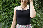 Einfaches gestricktes Crop Top