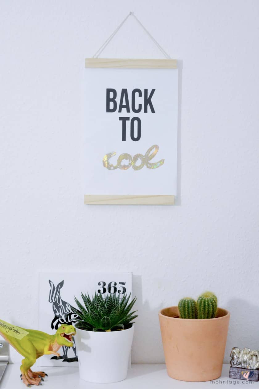 Irisierendes Printable zum Schulanfang – Back to cool