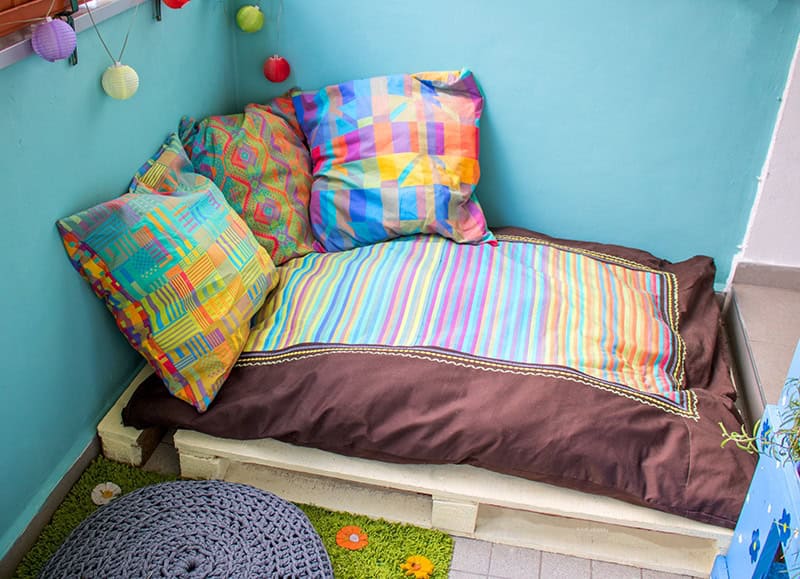 Upcycling – Sitzecke auf dem Balkon