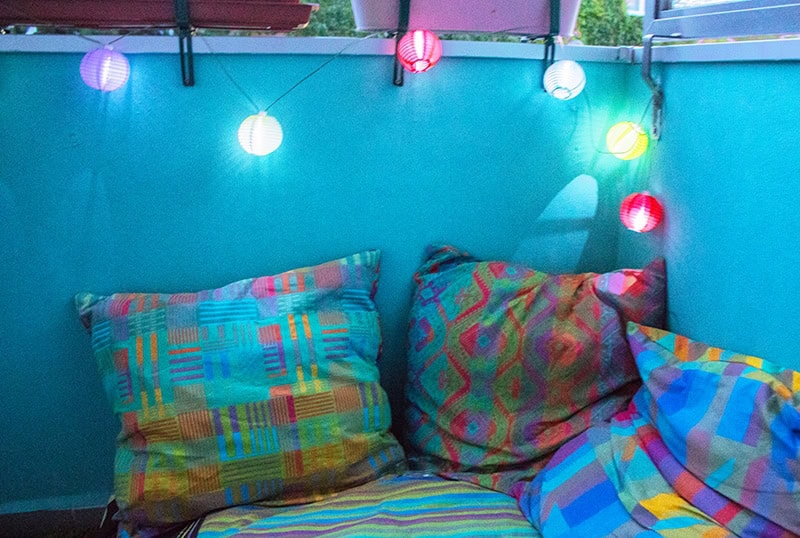 Upcycling – Sitzecke auf dem Balkon