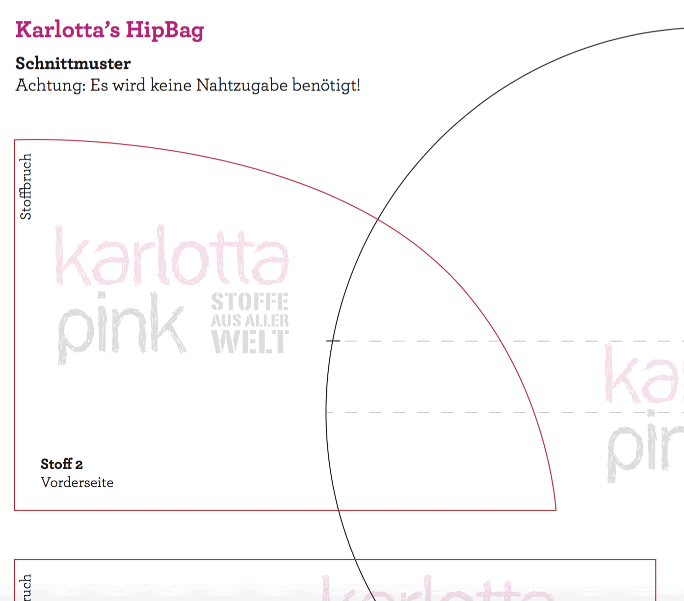 Anleitung für HipBag – Hüfttasche
